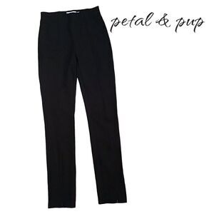 Petal & Pup Women’s Black Stretch Pants Size 4US/8AU/UK Zippered Leg